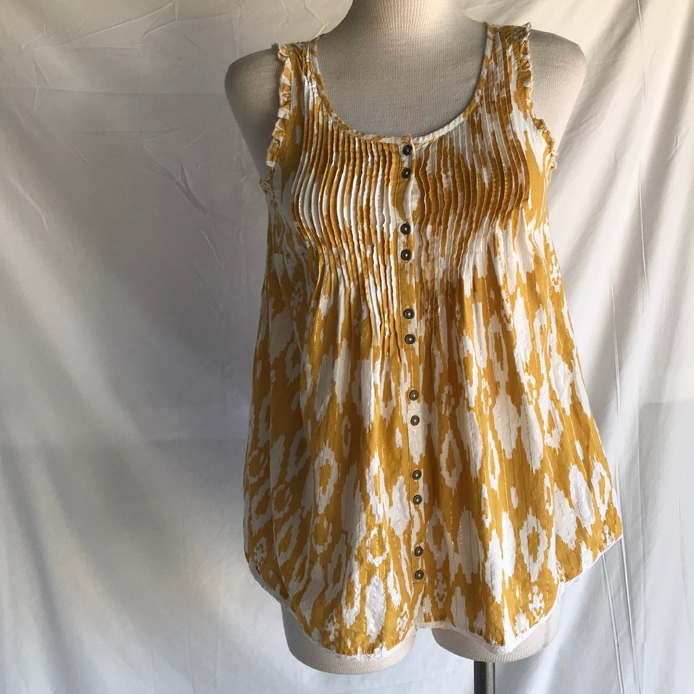 Next mustard/white top sz 13yrs